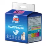Подгузники (Cliny) XL 15-30 кг, 40-45см (7шт) для собак и кошек
