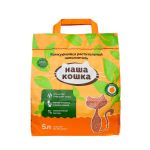 Наполнитель (Наша кошка) Зеленый чай 10л (4,2 кг) Тофу растительный комкующийся для кошек