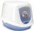 Туалет-домик (Beeztees) 400494 для котят, бело-синий, 44*35*32см