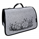 Сумка-переноска Догман Лира №4 лиса 'Dogman' дымчатая (48х29х29см)