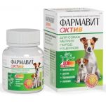 Фармавит Актив С-СМ 90таб. 0,045кг витаминно-минеральный комплекс для собак мелких пород и щенков