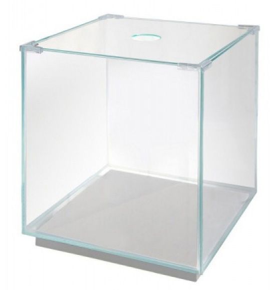 Аквариум (Голдфиш) Куб 30л с  покровным стеклом 319*319*340 Куб30бел