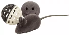 Игрушка (Triol) набор 2 мяча, мышь 4-6см