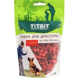 TiTBiT 0,1кг снек с телятиной для дрессуры собак всех пород