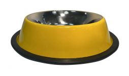 Миска (ZR) 0,7л жёлтая металл