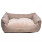 Лежанка Гамма Миндаль прямоугольная M, бежевая, 600*470*180мм