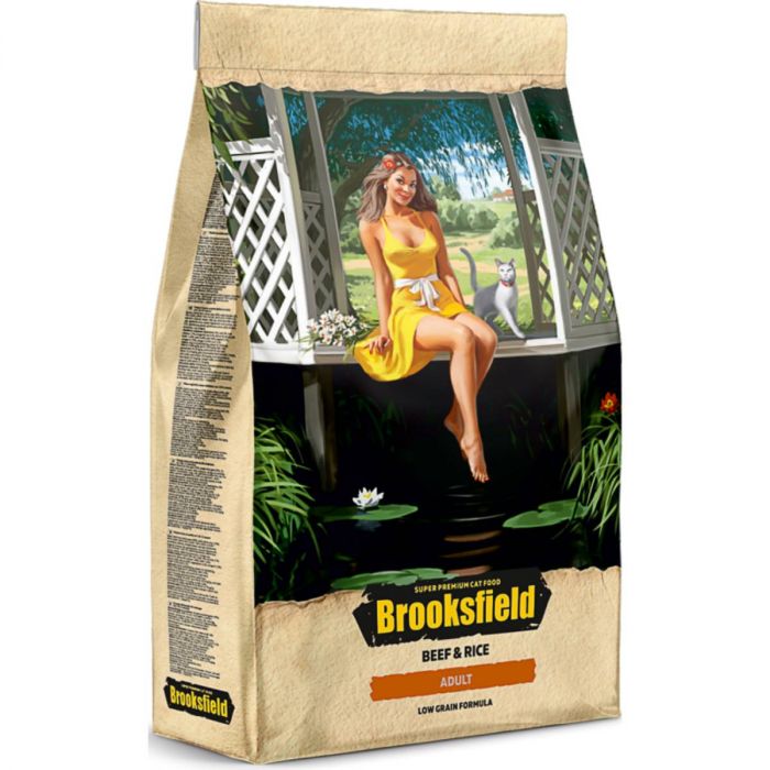 Brooksfield Adult Cat Beef 2кг говядина/рис сухой для кошек (354554) NEW