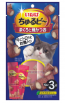 INABA CIAO Churu Bee  3*0,01кг RU1501 Запеченные трубочки для кошек Микс Тунцов