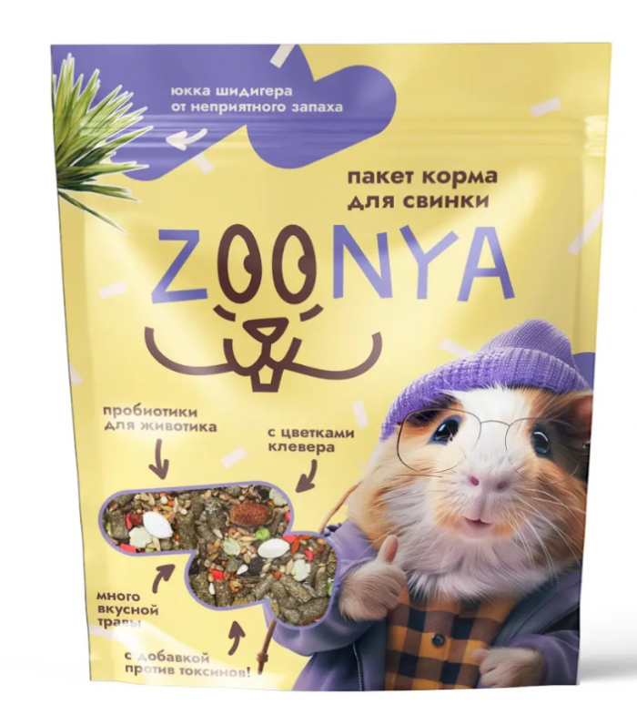 Zoonya 0,5кг корм для морских свинок (520059)
