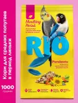 Rio 1кг корм для средних попугаев рацион в период линьки
