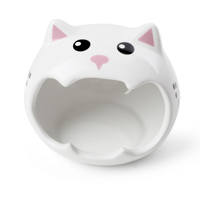 Домик (Triol) для мелких животных керамический Котик, 150*150*140мм
