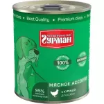 Четвероногий гурман 0,34кг Мясное ассорти с курицей для собак (549664)