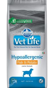 Farmina (Фармина) Vet Life Dog Hypoallergenic 2кг рыба и картофель при аллергии сухой для собак (5048)