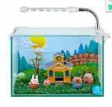 Аквариум (PRIME) 5л для петушка, полный комплект с оборудованием и декорациями, детский (Городок PRIME TOWN)