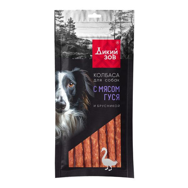 TitBit 0,085кг Дикий Зов колбаса с мясом гуся и брусникой для собак