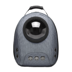 Переноска-рюкзак (PerseiLine) MYJET (прозрачное окошко/сетка, карман, раскладывается в мини-палатку)19х31х42 серый