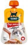 TiTBiT 0,1кг соус мясной с говядиной лакомство для кошек