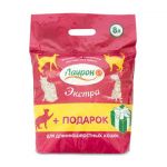 Наполнитель (Лаурон) 8л Экстра (пэт.пакет) впитывающий для кошек