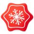 Игрушка (Triol) NEW YEAR Снежинка для собак, 85мм