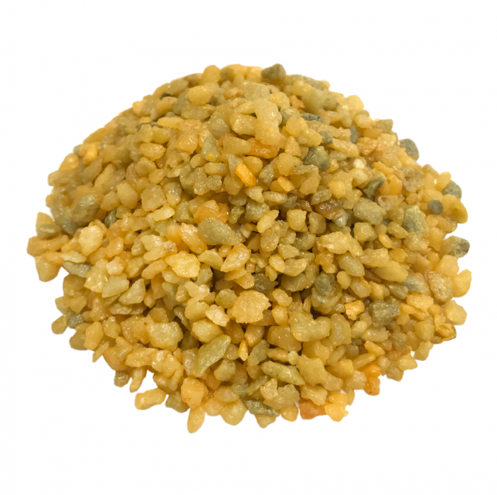 Грунт ZooOne природный (крашеный) 'Янтарь' (2-5 мм), 1 кг для аквариума