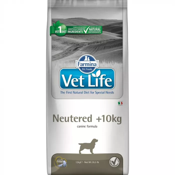 Farmina (Фармина) Vet Life Dog Neutered 12кг с курицей сухой для стерилизованных и кастрированных собак более 10кг (5098)