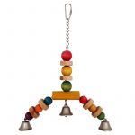 Игрушка (Triol) Подвеска с бусинами и колокольчиком для птиц 30 см