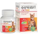 Фармавит Актив 60таб. 0,03кг витаминно-минеральный комплекс для кошек и котят