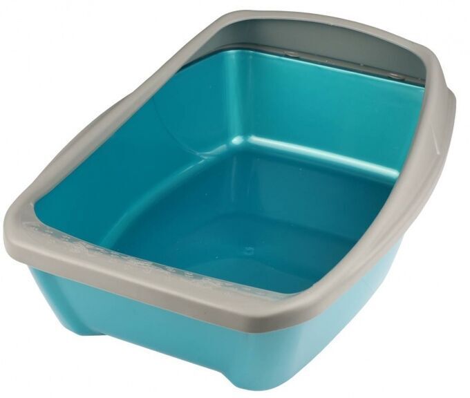 Туалет Сибирская кошка Евро глубокий с бортиком (44х32х16) тиффани