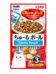 Inaba Ciao Churu Ball 0,03кг (10г * 3шт) RU1103 Лакомство-топпинг для кошек Тунец Кацуо