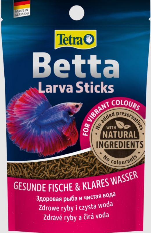 Тетра Betta Larva Sticks  5 г, корм в форме палочек для петушков (330092)