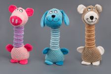 Игрушка (Wogy) Собака мягкая пищалка для собак 34х10х10.5см