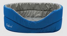 Лежанка (Зооэкспресс) пухлик Oxford №3 двухсторонняя 55*40*23 см  синий/серый