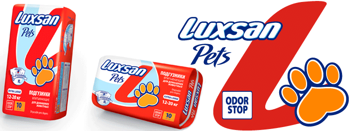 Подгузники (Luxsan) Premium для животных Xlarge 12-20кг №10 (12)