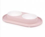 Миска (Zoo Plast) Лекси 0,3л двойная на подставке, (35,5*21,5*5см)