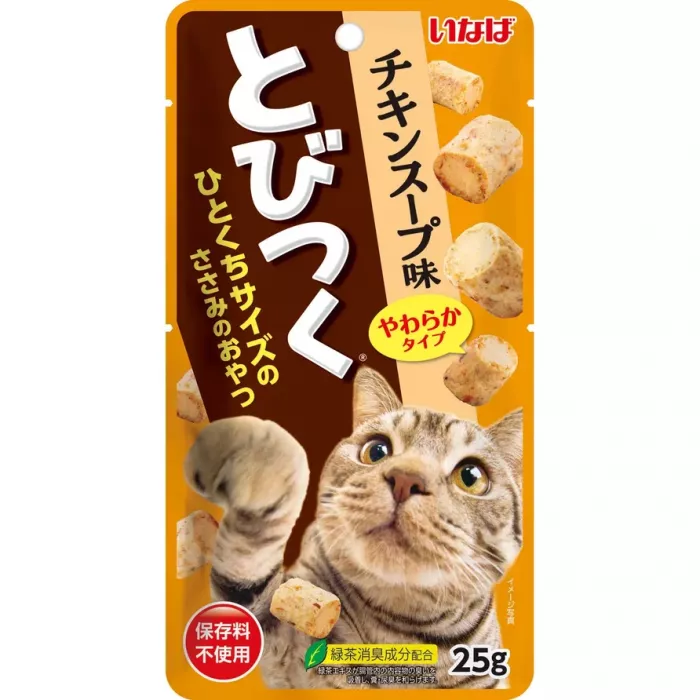 Inaba Tobitsuko 0,025кг со вкусом куриного бульона лакомство для кошек