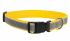 Ошейник (Аркон) DOG&VOGUE со светоотражающей полосой шир. 25мм, желтый
