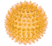 Игрушка (ZooOne) мяч массажный Crystal 8см прозрачный жёлтый