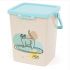Контейнер для корма (Zoo Plast) Мур-мяу 5,5л с замком от 2,5 до 4кг (22,5*18,5*24см)