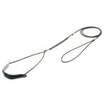 Ринговка (V.I.Pet) с кольцом круглая с кожаным расширителем РЕSK-2.5*17, нефрит