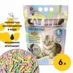 Наполнитель (Cat Step) Tofu Tutti Frutti 6л (2,70кг) растительный комкующийся для кошек