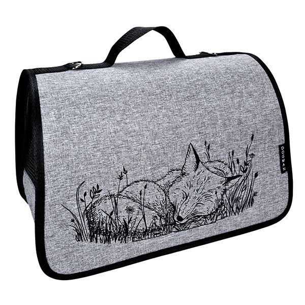 Сумка-переноска Догман Лира №3 лиса 'Dogman' дымчатая (43х27х27см)