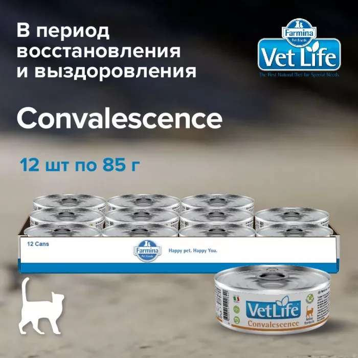 Farmina (Фармина) Vet Life Cat Convalescence 0,085кг паштет (102840)