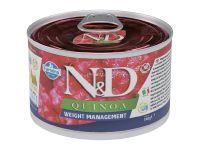 Farmina (Фармина) N&D 0,14кг DOG QUINOA WEIGHT MANAGEMENT MINI с киноа, для контроля веса собакам мини пород