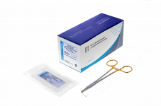 АХИ нить полигликолид  №0(3,5), 75см, игла режущая30мм, 1/2 (Медтехника)