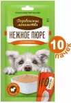 Деревенские Лакомства нежное пюре из говядины (4х10г) (72504208)