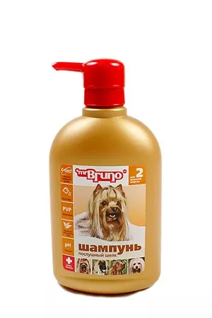 Шампунь (Mr.Bruno) № 2 Послушный шелк для длинной шерсти собак, 350мл NEW