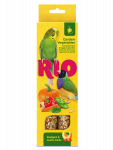Rio палочки 0,04кг*2шт для волнистых попугайчиков и экзотов с садовыми овощами, 80г
