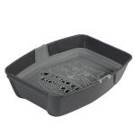 Туалет Сибирская кошка Евро глубокий с сеткой (44х32х11) телегрей