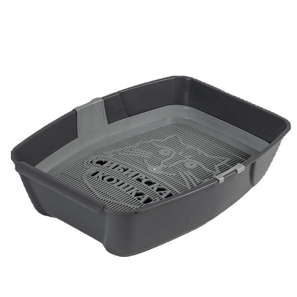 Туалет Сибирская кошка Евро глубокий с сеткой (44х32х11) телегрей