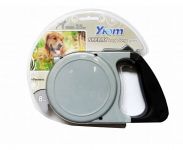 Рулетка Уют 'Sherry' L с резиновой ручкой, ремень 8м 35кг, серая